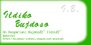 ildiko bujdoso business card